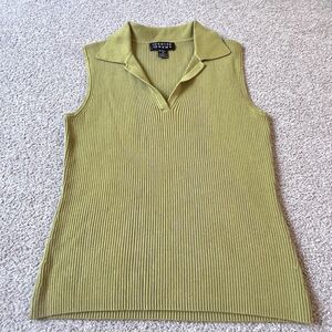 Y2K Spenser Jeremy Ribbed Knit Sleeveless V Neck Top Women’s M